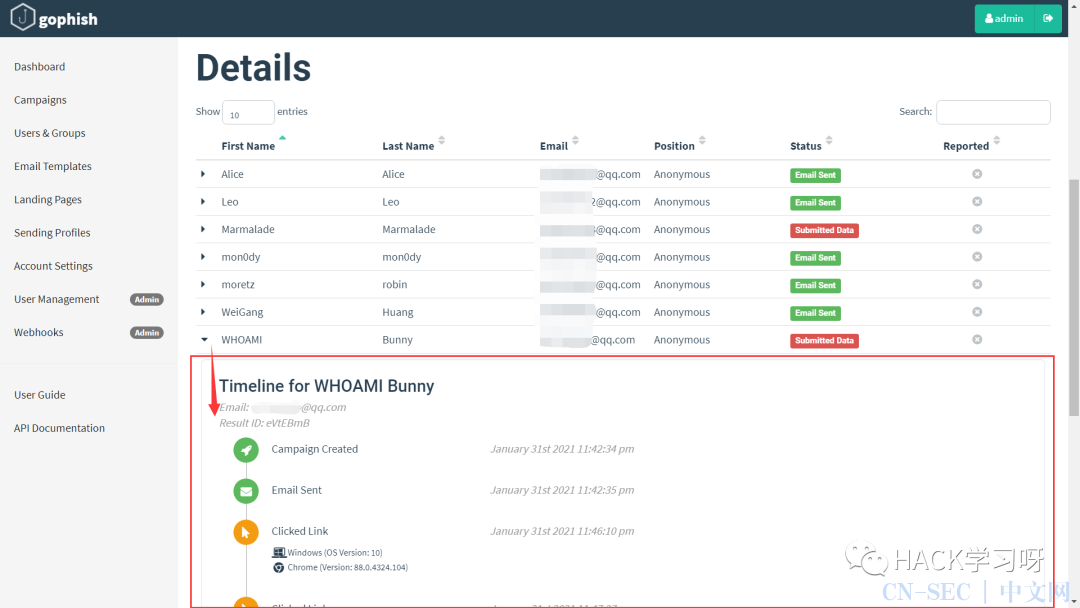 钓鱼攻击：Gophish邮件钓鱼平台搭建