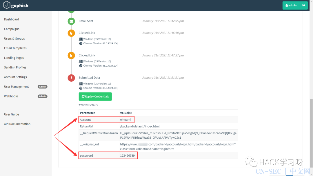 钓鱼攻击：Gophish邮件钓鱼平台搭建