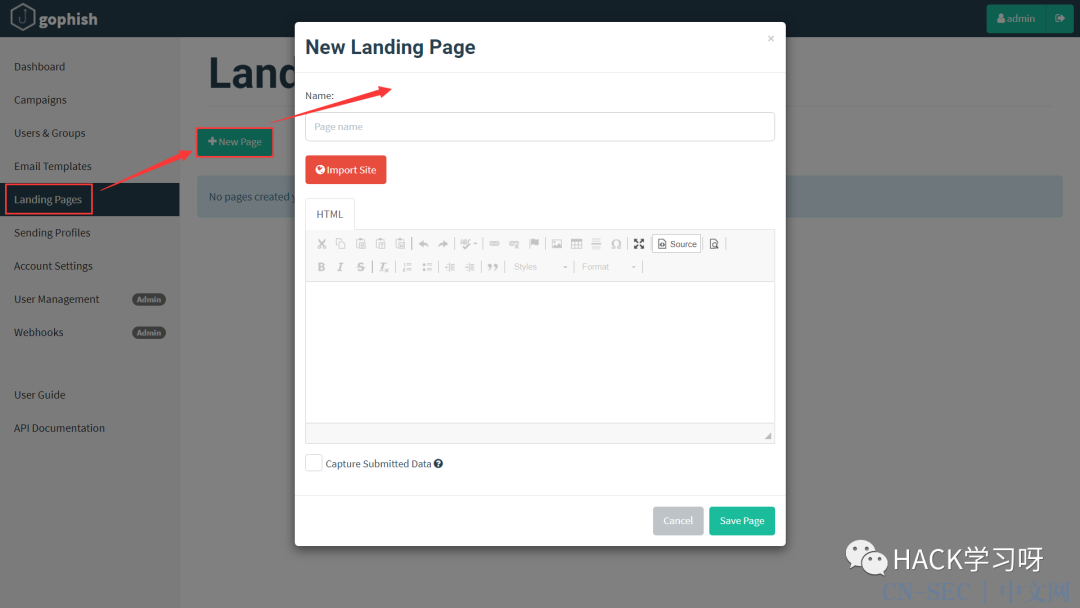 钓鱼攻击：Gophish邮件钓鱼平台搭建