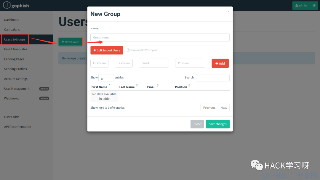 钓鱼攻击：Gophish邮件钓鱼平台搭建