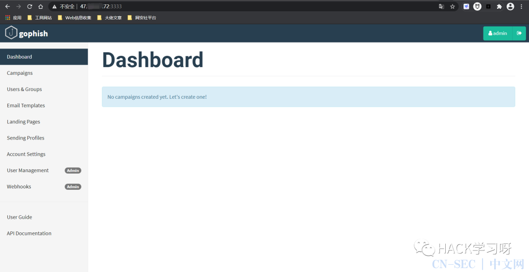 钓鱼攻击：Gophish邮件钓鱼平台搭建